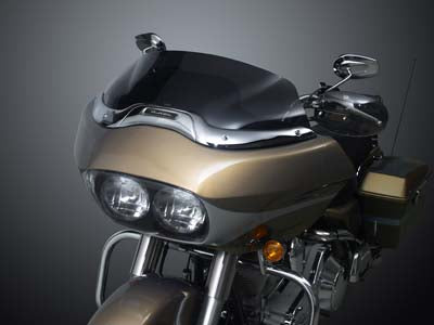 National Cycle Wave Windscreen Low Dark Tint for Harley Davidson FLTR Models