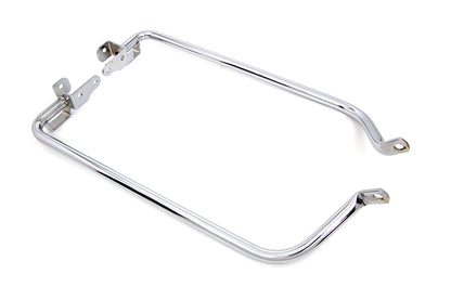 Wyatt Gatling Chrome Saddlebag Support Set for Harley Davidson FLHRSE and More