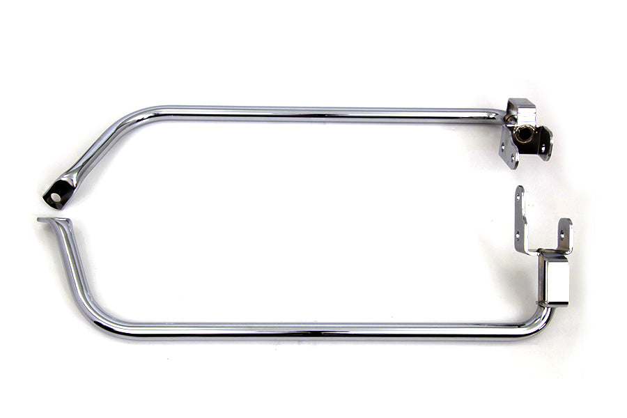 Wyatt Gatling Chrome Saddlebag Support Set for Harley Davidson FLHRSE and More
