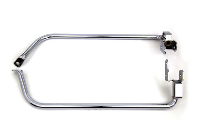 Wyatt Gatling Chrome Saddlebag Support Set for Harley Davidson FLHRSE and More