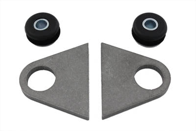 V-Twin Oil Tank Frame Mount Kit with Weld-On Tabs and Bushing Set