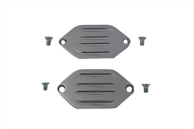 V-Twin Billet Axle Cover Set for Wide Glide Frames - Part Number M-AX-1012