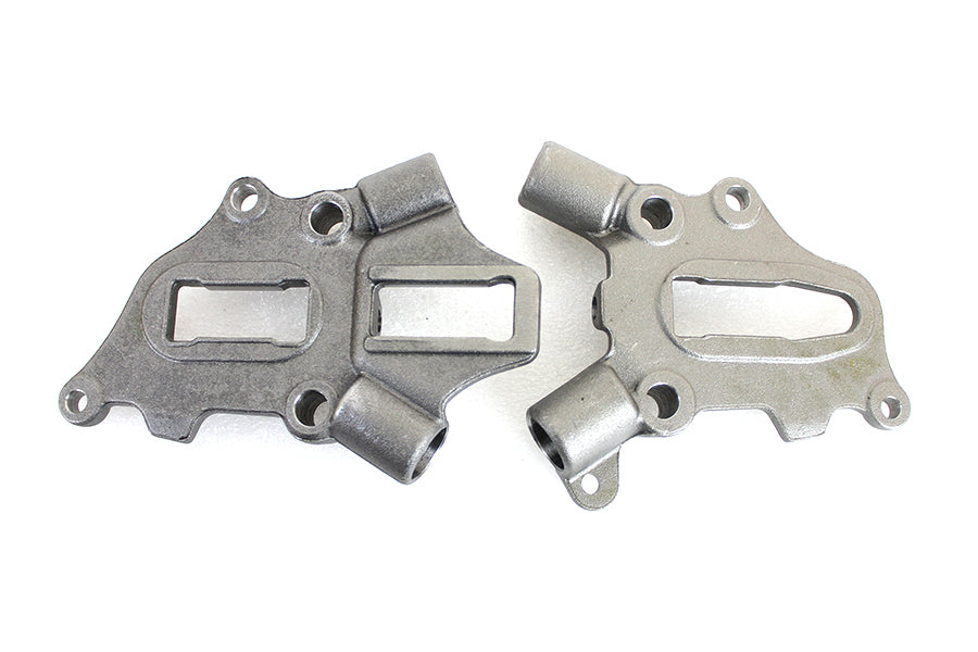 V-Twin Replica Rear Axle Plate Set for Harley Davidson EL - Raw Finish