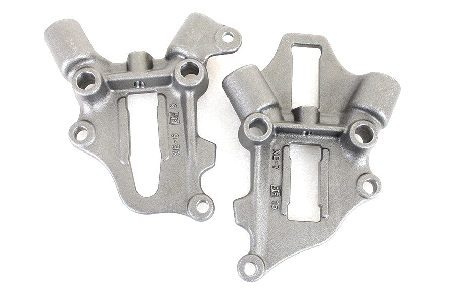V-Twin Replica Rear Axle Plate Set for Harley Davidson EL - Raw Finish