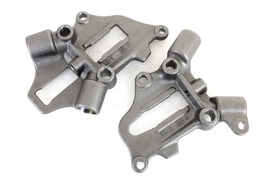V-Twin Replica Rear Axle Plate Set for Harley Davidson EL - Raw Finish