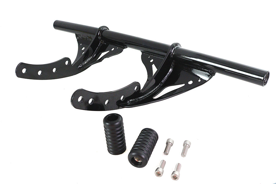 V-Twin M8 Front Engine Bar Black for Harley Davidson FXST & FXBB (2018-2024)