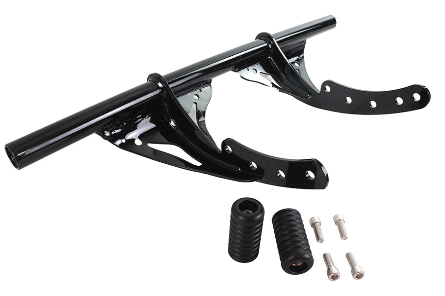 V-Twin M8 Front Engine Bar Black for Harley Davidson FXST & FXBB (2018-2024)