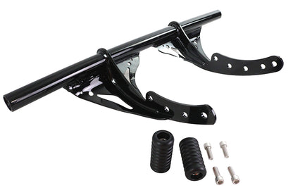 V-Twin M8 Front Engine Bar Black for Harley Davidson FXST & FXBB (2018-2024)