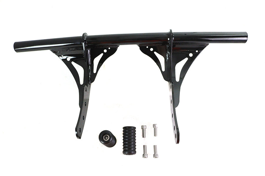 V-Twin M8 Front Engine Bar Black for Harley Davidson FXST & FXBB (2018-2024)