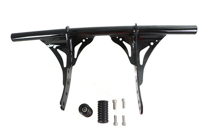 V-Twin M8 Front Engine Bar Black for Harley Davidson FXST & FXBB (2018-2024)