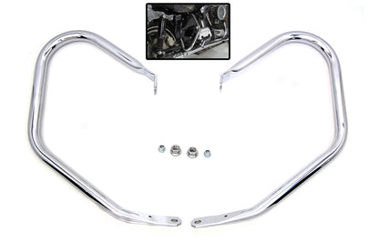 V-Twin Chrome Rear Frame Bar Set for Harley Davidson FLHTC (1997-2006)
