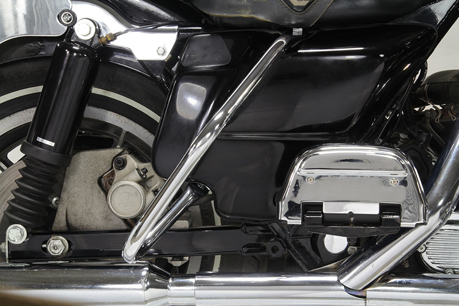 V-Twin Chrome Rear Frame Bar Set for Harley Davidson FLHTC (1997-2006)