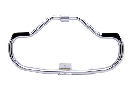 V-Twin Chrome Front Engine Bar with Footpeg Pads for Harley Davidson XL (1984-1993)
