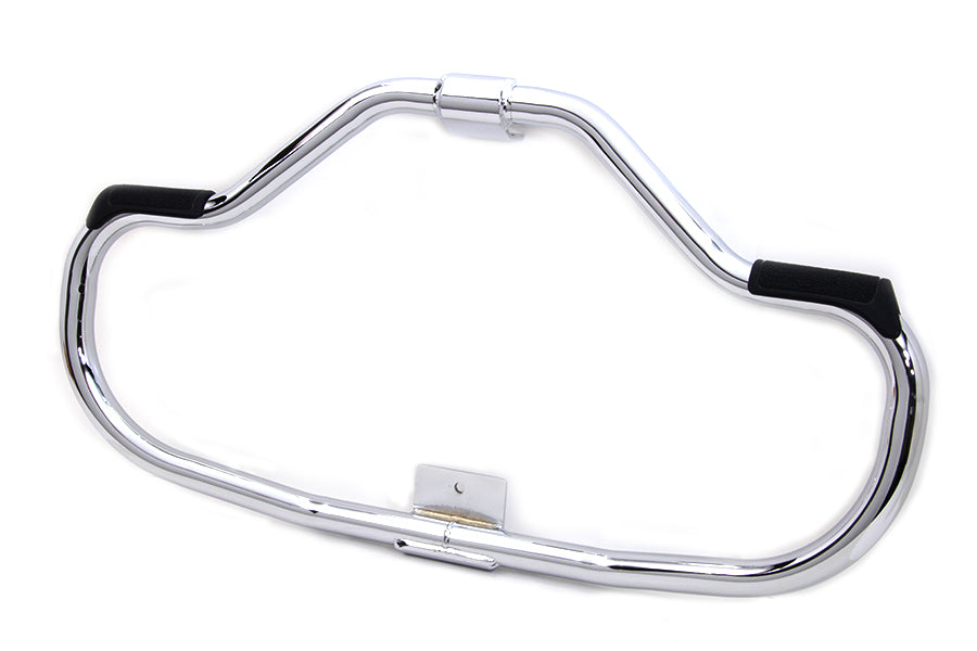 V-Twin Chrome Front Engine Bar with Footpeg Pads for Harley Davidson XL (1984-1993)