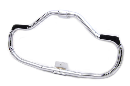 V-Twin Chrome Front Engine Bar with Footpeg Pads for Harley Davidson XL (1984-1993)
