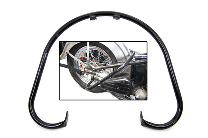V-Twin Black Rear Big Twin Frame Bar for Harley Davidson EL and FL Models
