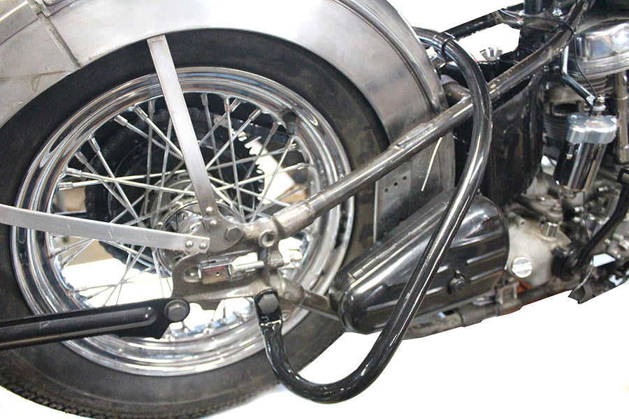 V-Twin Black Rear Big Twin Frame Bar for Harley Davidson EL and FL Models
