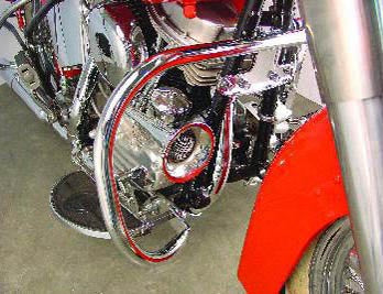 V-Twin Chrome Front Engine Bar for Harley Davidson EL and FL Models - Part 51-0900