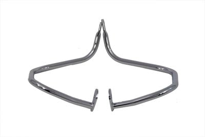 V-Twin Chrome Rear Engine Bar Set for Harley Davidson FL Models (1968-1977)