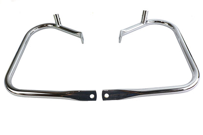 V-Twin Chrome Rear Frame Bar Set for Harley Davidson FLHT (1997-2006)