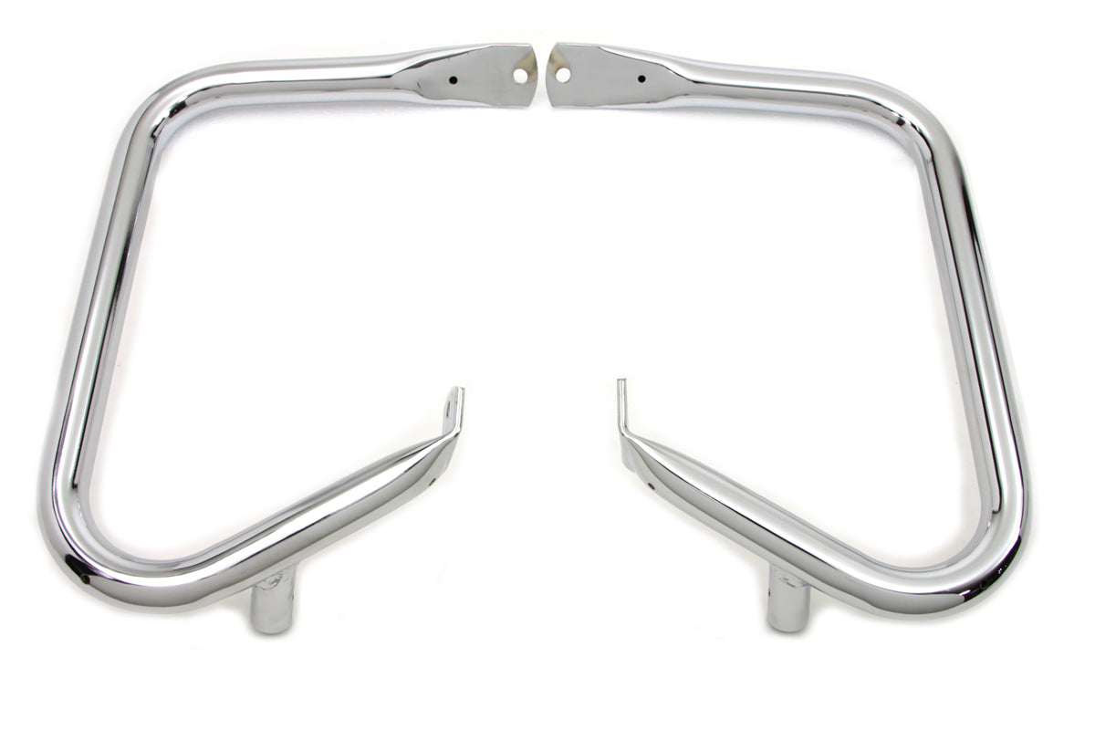 V-Twin Chrome Rear Buffalo Engine Bar Set for Harley Davidson FLHT (1997-2006)
