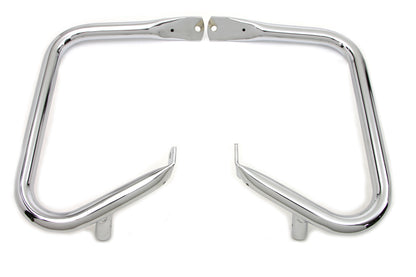 V-Twin Chrome Rear Buffalo Engine Bar Set for Harley Davidson FLHT (1997-2006)