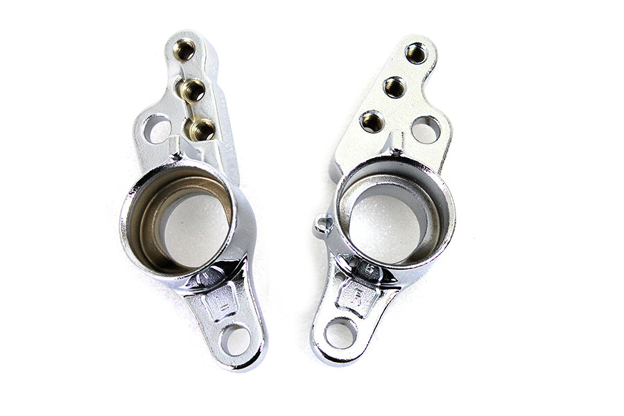 V-Twin Rear Frame Fork Bracket Set Chrome for Harley Davidson FLT 2007-2008
