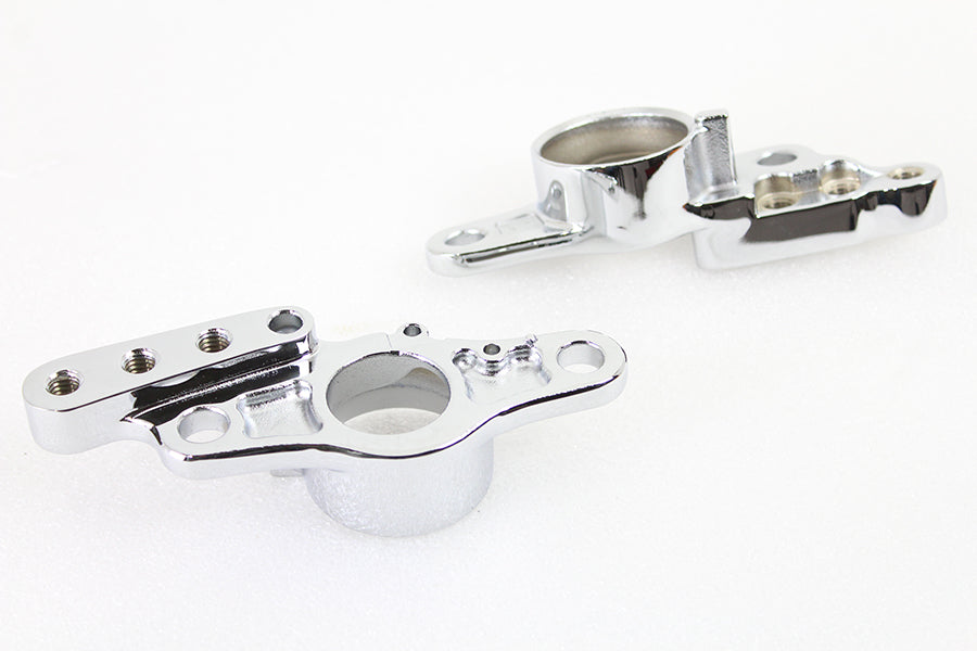 V-Twin Rear Frame Fork Bracket Set Chrome for Harley Davidson FLT 2007-2008