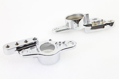 V-Twin Rear Frame Fork Bracket Set Chrome for Harley Davidson FLT 2007-2008