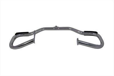 V-Twin Chrome Front Engine Bar with Footpeg Pads for Harley Davidson FLST (1986-1995)