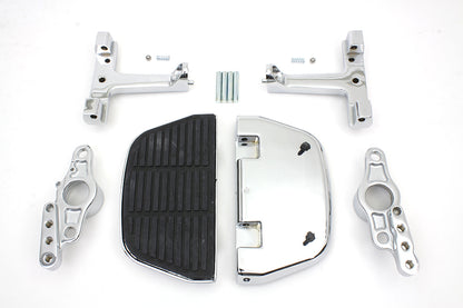 V-Twin Passenger Footboard Set with Swingarm Mount Kit for Harley Davidson FLT (2007-2008)