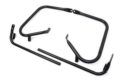 V-Twin Black Rear Engine Bar Set for Harley Davidson FLHT (1997-2006)