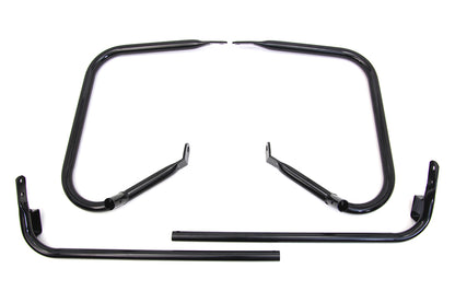V-Twin Black Rear Engine Bar Set for Harley Davidson FLHT (1997-2006)