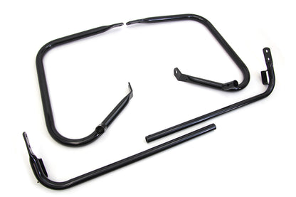 V-Twin Black Rear Engine Bar Set for Harley Davidson FLHT (1997-2006)