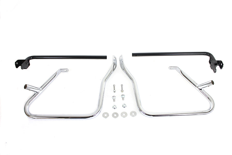 V-Twin Chrome Rear Engine Bar Set for Harley Davidson FLH Models (Part #21028)