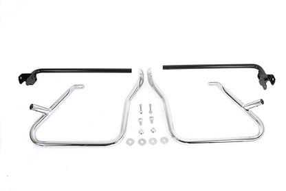 V-Twin Chrome Rear Engine Bar Set for Harley Davidson FLH Models (Part #21028)