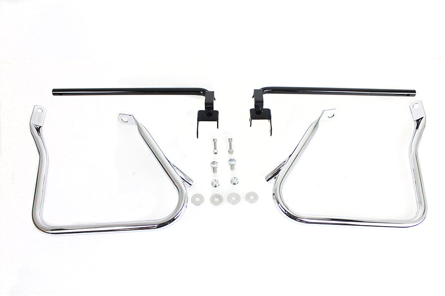 V-Twin Chrome Rear Engine Bar Set for Harley Davidson FLH Models (Part #21028)