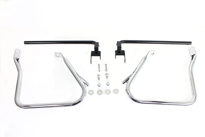 V-Twin Chrome Rear Engine Bar Set for Harley Davidson FLH Models (Part #21028)