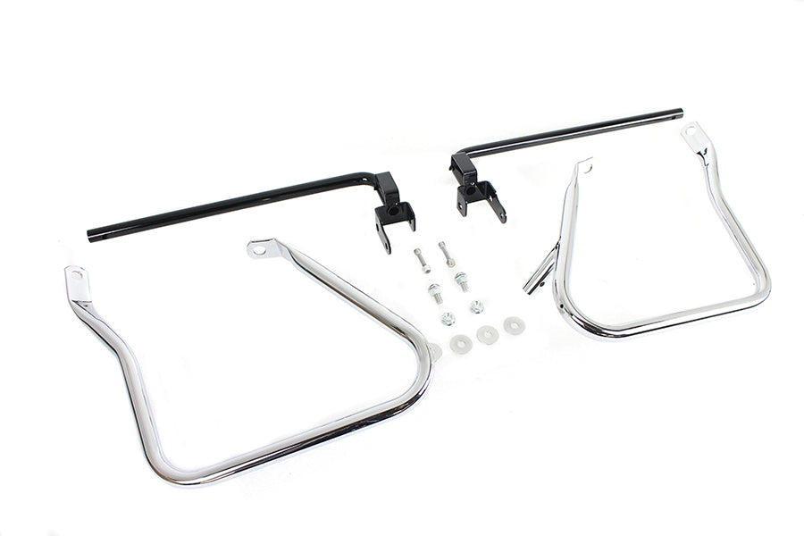 V-Twin Chrome Rear Engine Bar Set for Harley Davidson FLH Models (Part #21028)