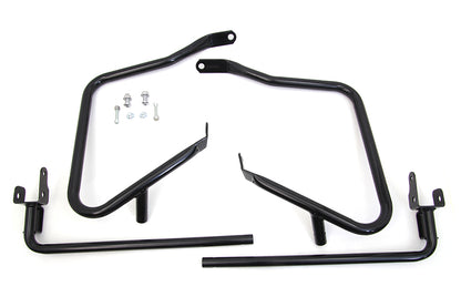 V-Twin Black Rear Engine Bar Set for Harley Davidson FLH Models Part 21028B
