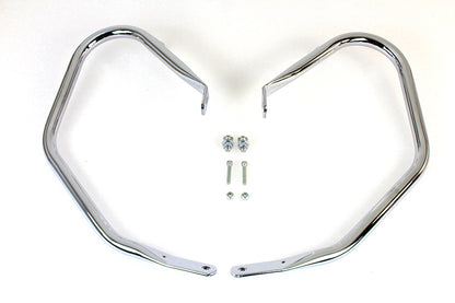 V-Twin Chrome Comfort Style Rear Engine Bars for Harley Davidson FLHX and FLHRC Models