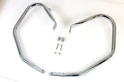 V-Twin Chrome Comfort Style Rear Engine Bars for Harley Davidson FLHX and FLHRC Models