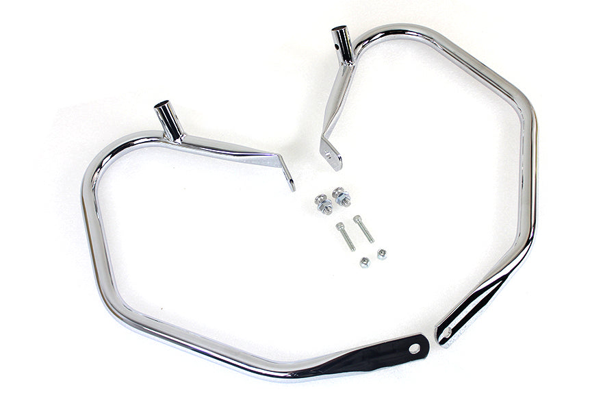 V-Twin Chrome Comfort Style Rear Engine Bars for Harley Davidson FLHX and FLHRC Models