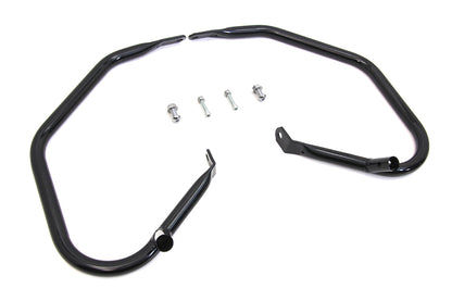 V-Twin Black Comfort Style Rear Engine Bars for Harley Davidson FLHX and FLHRC (Part #21034B)