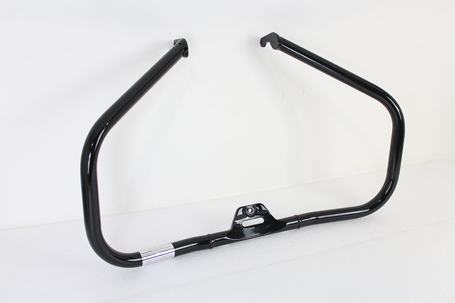 Wyatt Gatling 14-036BK Black Front Engine Guard for Harley Davidson FLST & FXST Models