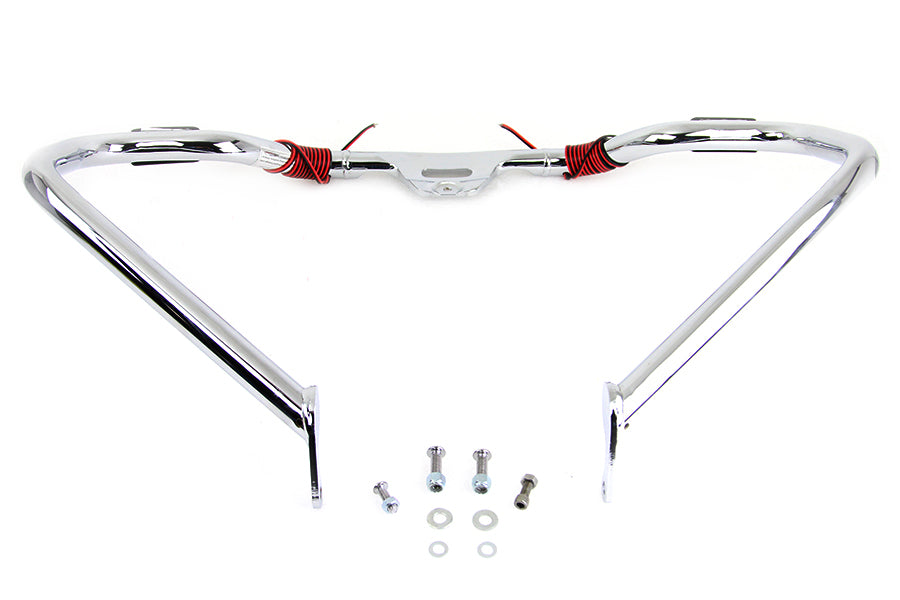 V-Twin Chrome Front Turn Signal Highway Bar for Harley Davidson FLST & FXST Models (Part #21052)