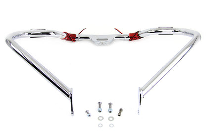 V-Twin Chrome Front Turn Signal Highway Bar for Harley Davidson FLST & FXST Models (Part #21052)
