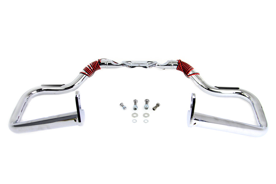V-Twin Chrome Front Turn Signal Highway Bar for Harley Davidson FLST & FXST Models (Part #21052)