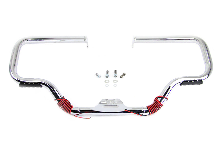V-Twin Chrome Front Turn Signal Highway Bar for Harley Davidson FLST & FXST Models (Part #21052)