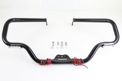 V-Twin Black Front Turn Signal Highway Bar for Harley Davidson FLST & FXST